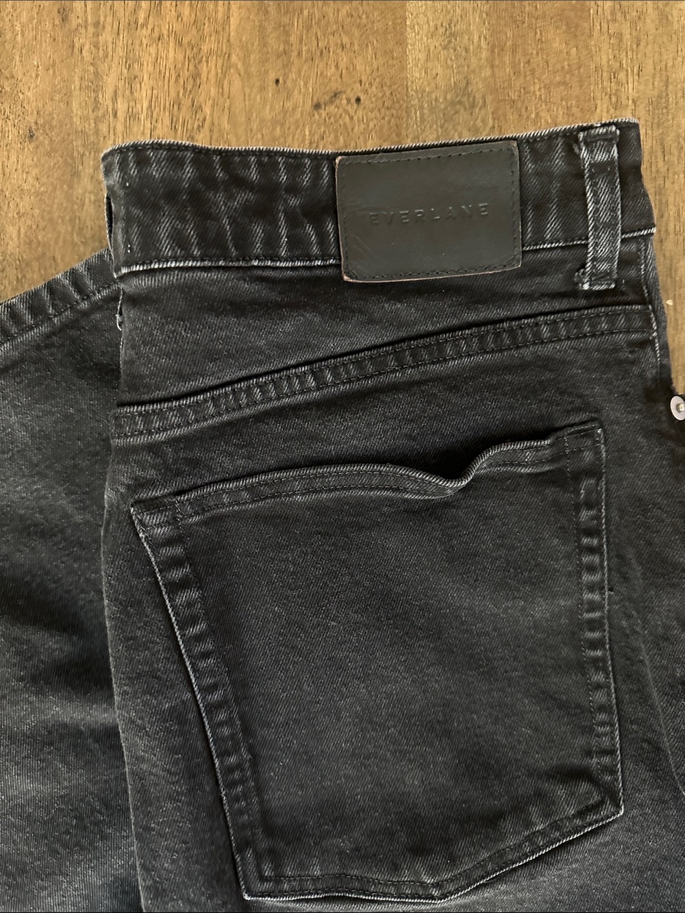 Everlane High-Rise Jeans — Washed Black